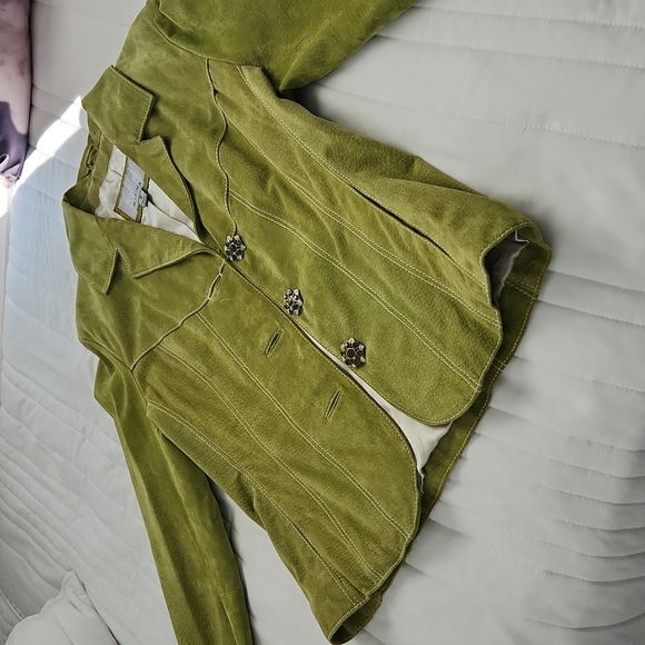 Wilsons leather maxima jacket Size S Color lime green - Picture 4 of 10